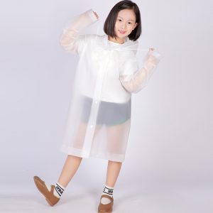 Non-disposable Frosted Thickened Children EVA Raincoat