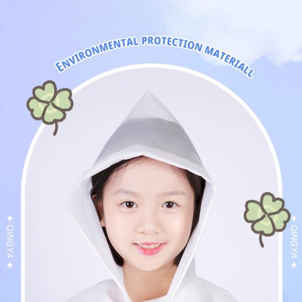 Non-disposable Frosted Thickened Children EVA Raincoat – Image 4