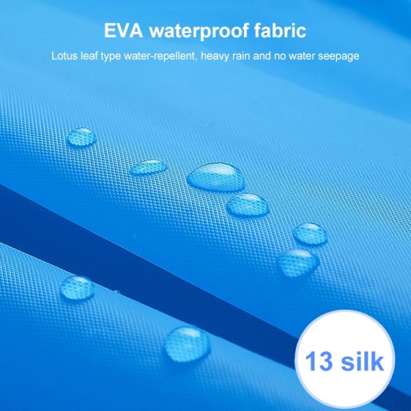 Non-disposable Frosted Thickened Children EVA Raincoat – Image 5