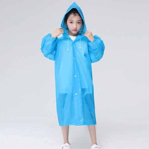Non-disposable Frosted Thickened Children EVA Raincoat – Image 6