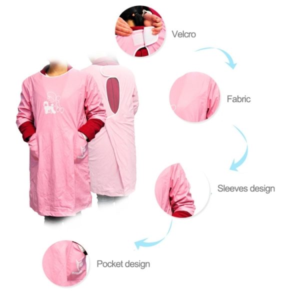 Pet Grooming Beautician  Waterproof Clothing Aprons,M, Length: 93cm - Image 5