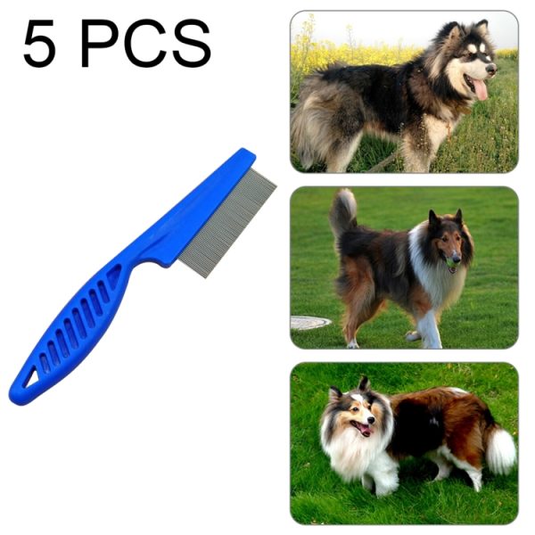 5 PCS Pet Combs Fine Toothed Stainless Steel Needle Fleas Removal Combs, Length: 18.5cm - Image 6