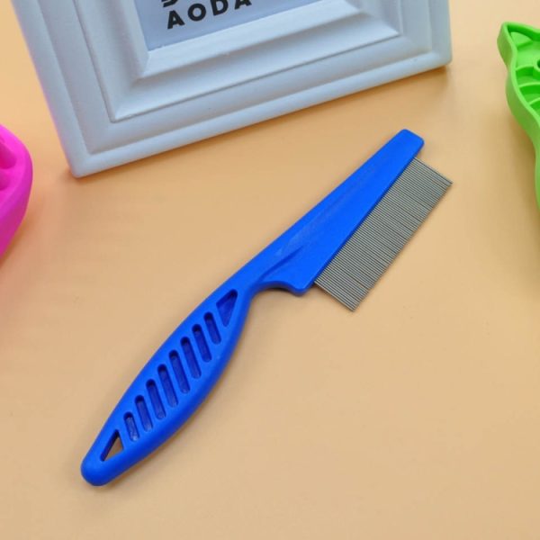 5 PCS Pet Combs Fine Toothed Stainless Steel Needle Fleas Removal Combs, Length: 18.5cm - Image 2