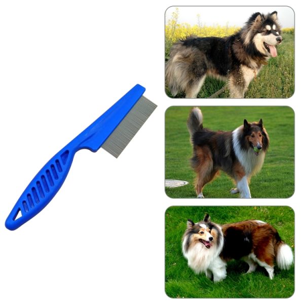 5 PCS Pet Combs Fine Toothed Stainless Steel Needle Fleas Removal Combs, Length: 18.5cm - Image 5
