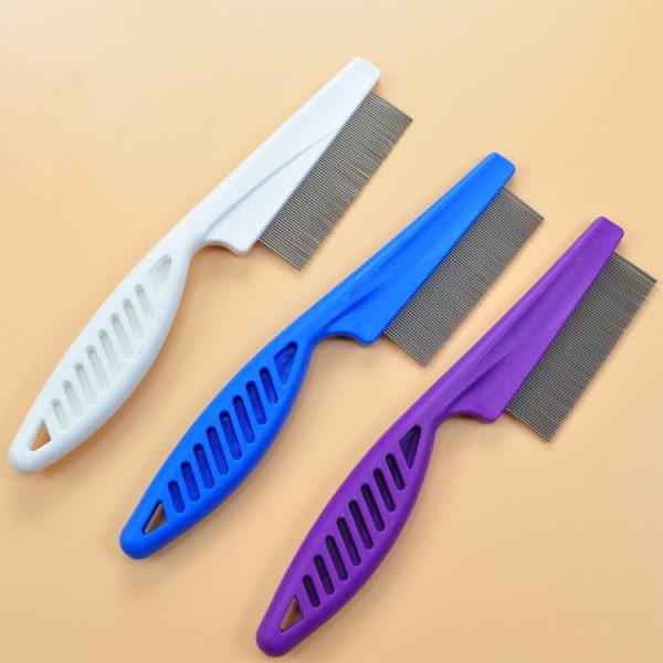 5 PCS Pet Combs Fine Toothed Stainless Steel Needle Fleas Removal Combs, Length: 18.5cm - Image 8