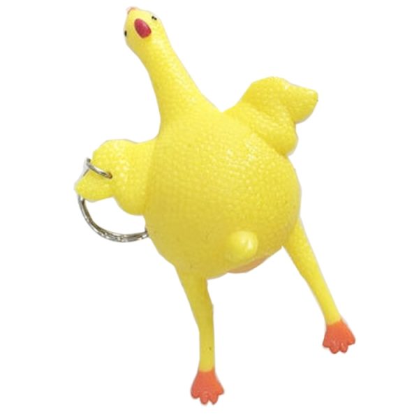 12 PCS Spoof Tricky Funny Gadgets Toys Vent Chicken Whole Egg Laying Hens Crowded Latex Rubber Anti Stress Ball - Image 2