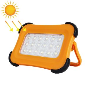 50W 32 LEDs Solar Portable Camping Magnetic Emergency Light with Four Levels of Brightness: Battery Indicator
