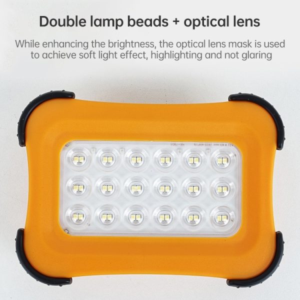50W 32 LEDs Solar Portable Camping Magnetic Emergency Light with Four Levels of Brightness: Battery Indicator - Image 7