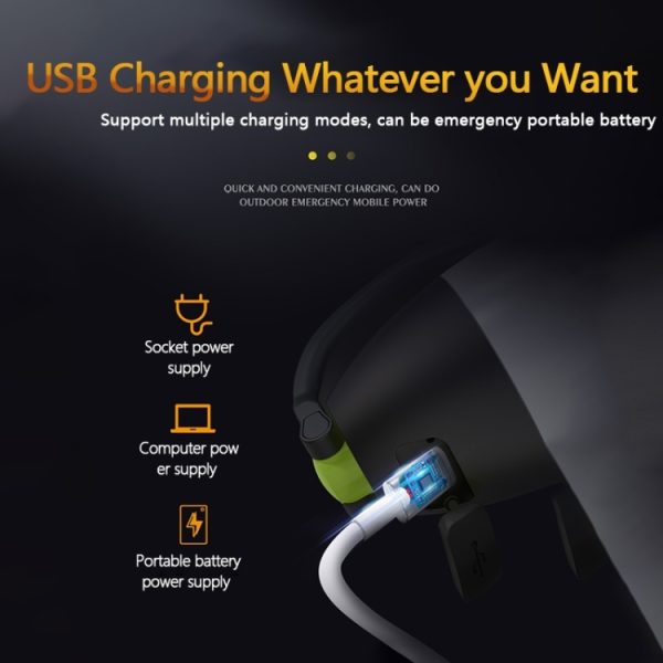 L001 5W USB Charging Hand-held LED Camping Lamp with Power Bank Function(Green) - Image 5