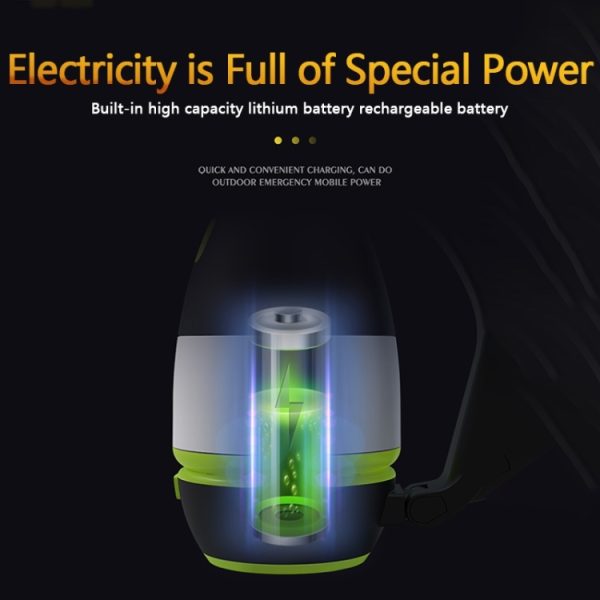 L001 5W USB Charging Hand-held LED Camping Lamp with Power Bank Function(Green) - Image 6