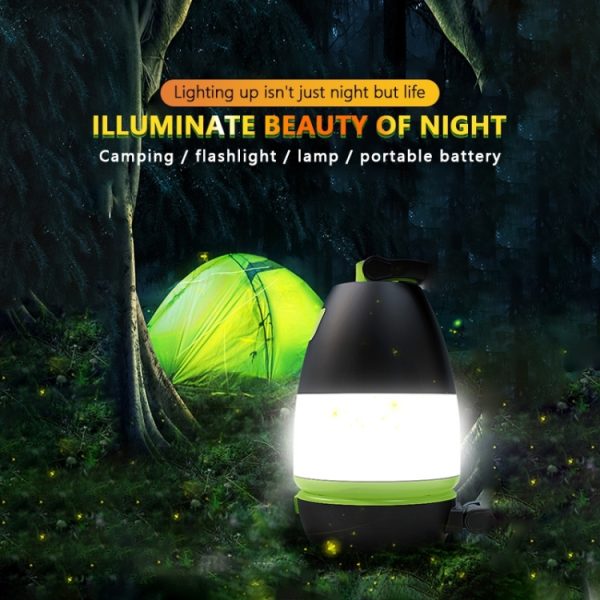 L001 5W USB Charging Hand-held LED Camping Lamp with Power Bank Function(Green) - Image 7