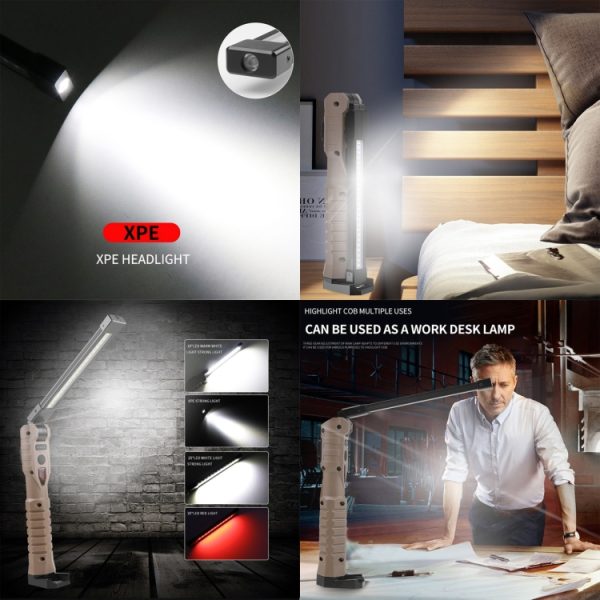 FA-WK06 Multifunctional Rechargeable Folding Work Emergency Light with Power Bank Function – Image 7