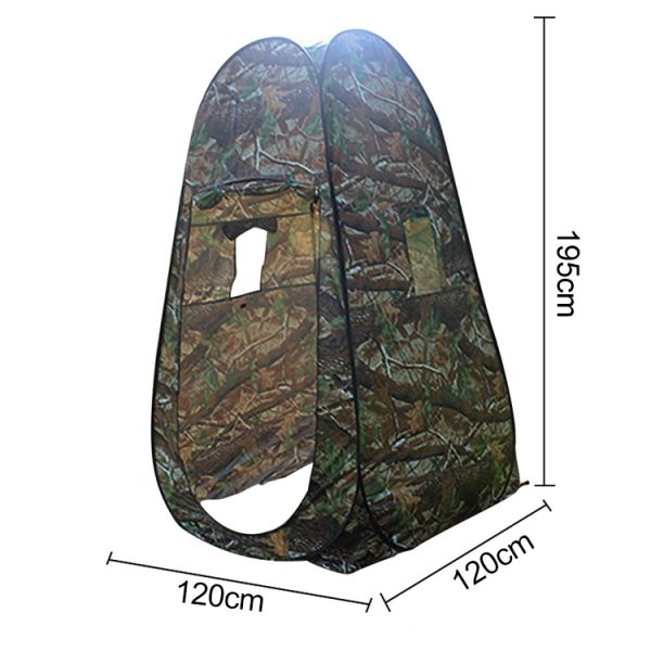 Clothes Changing Bathing Tent with Window, Size: 195x120x120cm - Image 4