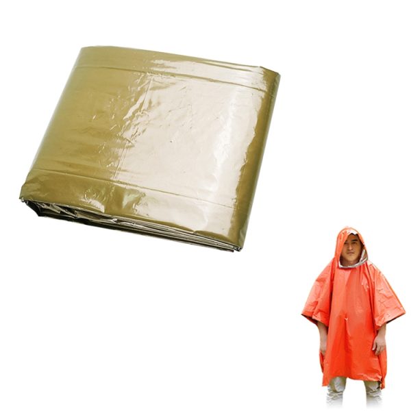 AOTU AT9052 Outdoor Camping Long First Aid Raincoat – Image 3
