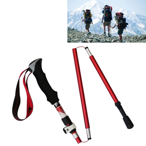 5 Node Portable Foldable Aluminium Alloy Trekking Poles, Folding Length : 28.5CM - Image 12
