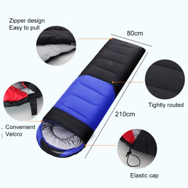 Outdoor Camping Sleeping Bag Splicing Indoor Cotton Sleeping Bed, Size: 210x80cm, Weight: 1.8kg – Image 3