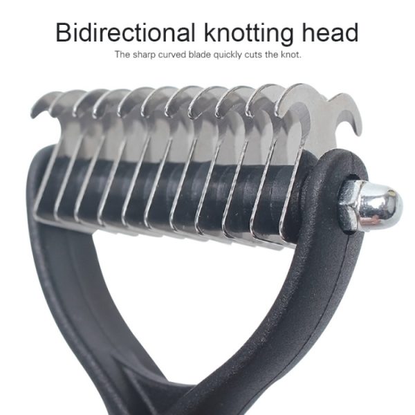 Pet Stainless Steel Dog Comb, Size: 18x7cm – Image 6
