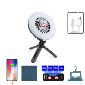 USB Rechargeable Fan Multi-function Tent Camping Lamp