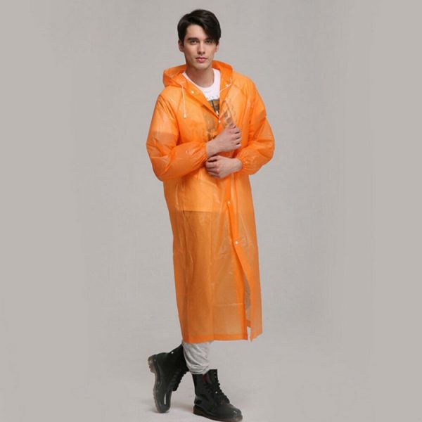 Disposable  PEVA Environment Transparent Raincoat – Image 10