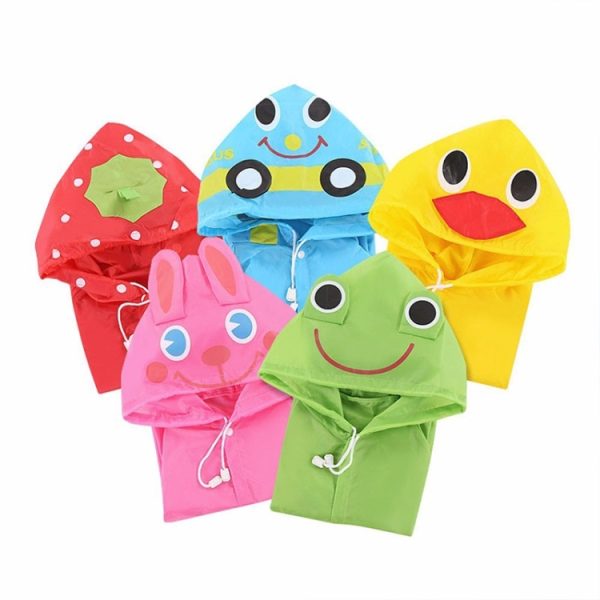 Outdoor Cute Waterproof Kids Rain Coat Animal Style - Image 3