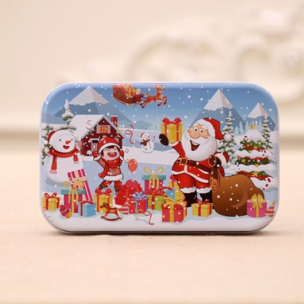 4 PCS Christmas Wooden Handmade Santa Claus Puzzle Toy - Image 9