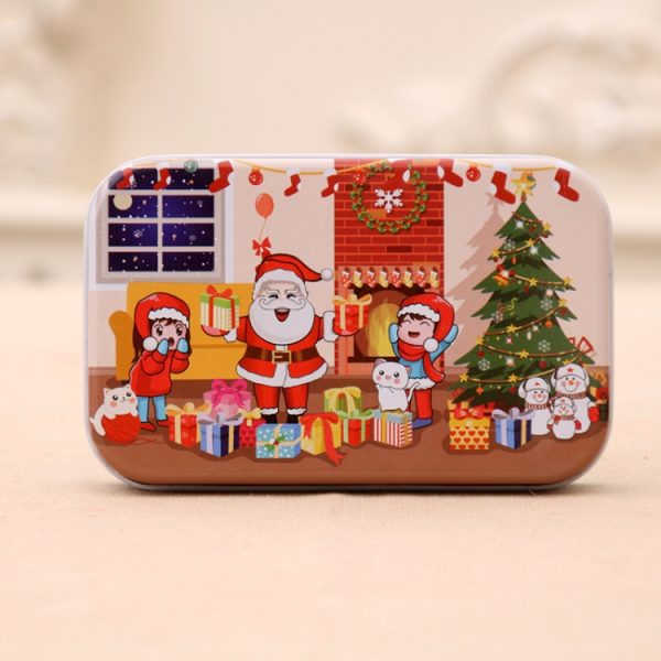 4 PCS Christmas Wooden Handmade Santa Claus Puzzle Toy