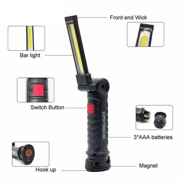 Movable Work Lights USB Charging Multi-functional and Folding Emergency Lights - Image 5