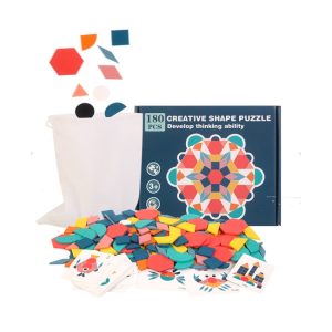 180 Pieces 3D Shape Early Education Animal Jigsaw Puzzle Toy