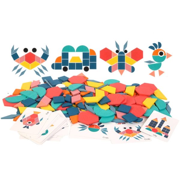 180 Pieces 3D Shape Early Education Animal Jigsaw Puzzle Toy - Image 3