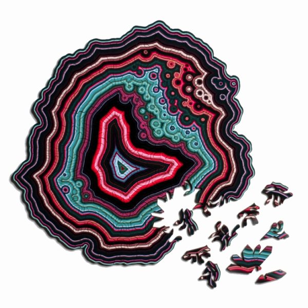 Allotype Agate Puzzle Difficult Wooden Jigsaw Puzzle Toy - Image 5