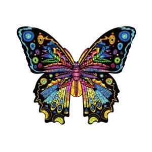 Butterfly Wooden Alien Three-Dimensional Puzzle