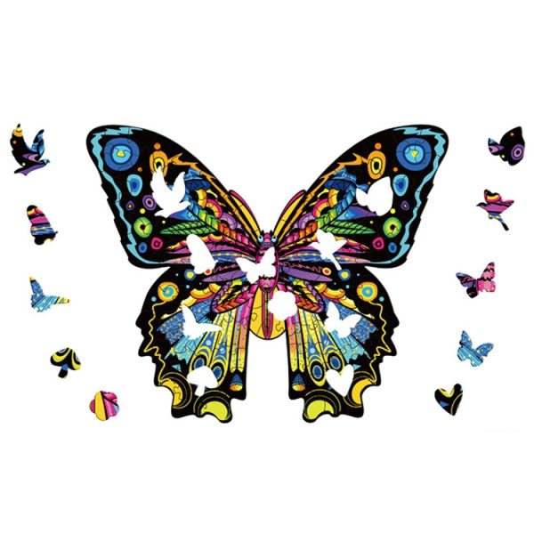 Butterfly Wooden Alien Three-Dimensional Puzzle - Image 5