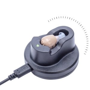 Z-12 Rechargeable In-Ear  Hearing Aid with USB Cradle Charger