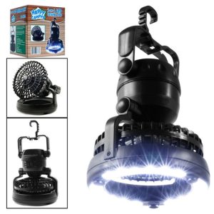 18 LEDs 78LM Portable  Dual Purpose Camping Fan and Light