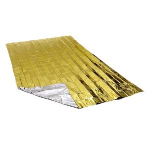 Outdoor Survival Emergency Insulation Blanket Gold Silver Double-Sided Mat