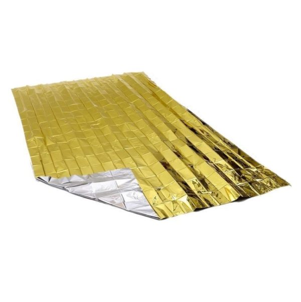 Outdoor Survival Emergency Insulation Blanket Gold Silver Double-Sided Mat