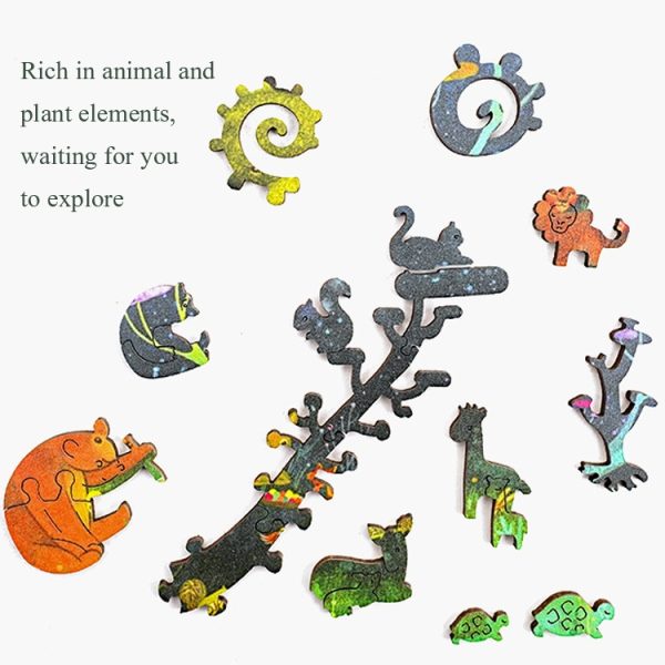 Irregular Wooden Puzzle Adult High Difficulty Creative Gift - Image 5
