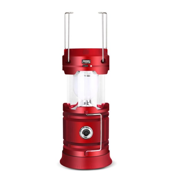 5803 Solar Camping LED Emergency Portable Light Support USB Output - Image 3