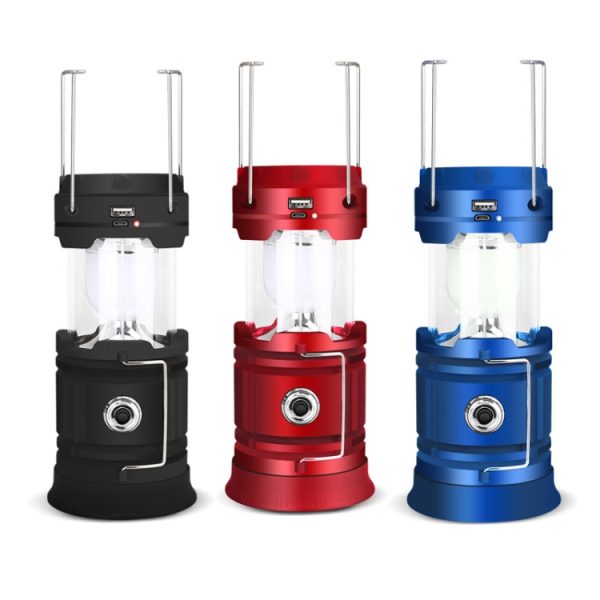 5803 Solar Camping LED Emergency Portable Light Support USB Output - Image 5