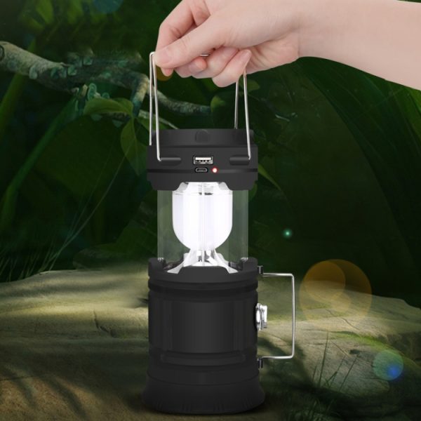 5803 Solar Camping LED Emergency Portable Light Support USB Output - Image 6