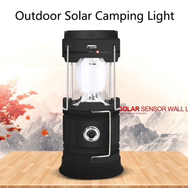 5803 Solar Camping LED Emergency Portable Light Support USB Output - Image 7