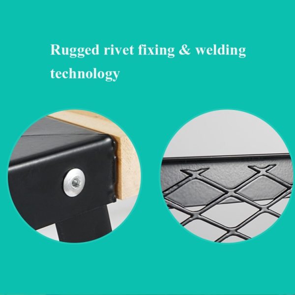 CLS Outdoor Folding Mesh Table Camping Iron Folding Table Portable Barbecue Rack Car Camping Rack - Image 4