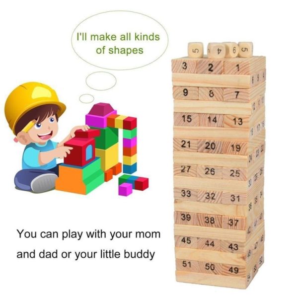 54pcs /Set Childrens Educational Building Block Toys Stacking Game - Image 6