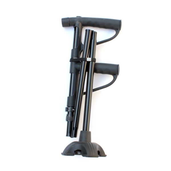 Multifunctional Folding Double-Handle Elderly Crutches/Walking Sticks With Lights - Image 3
