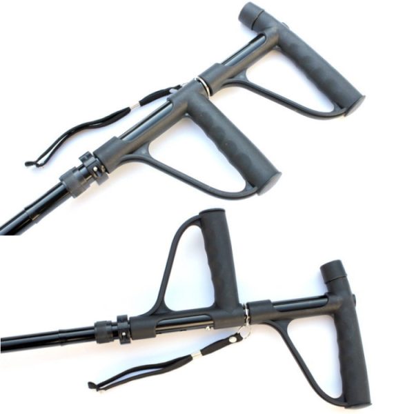 Multifunctional Folding Double-Handle Elderly Crutches/Walking Sticks With Lights - Image 5