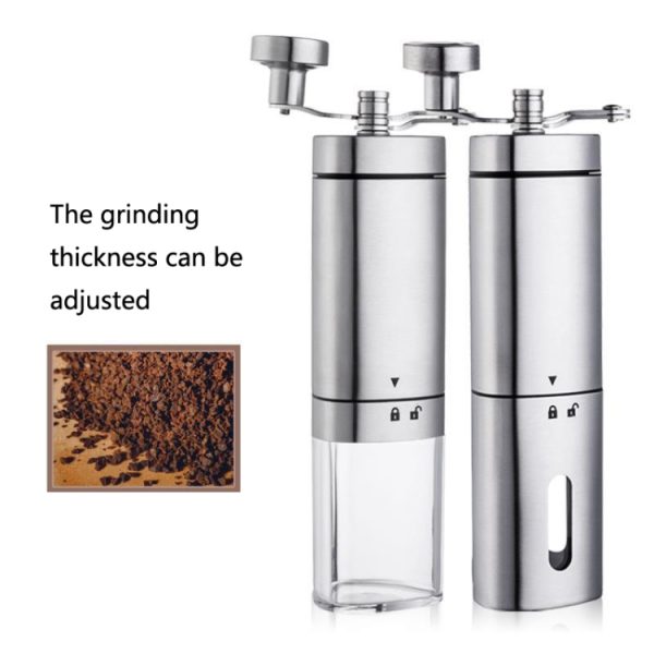 Household Stainless Steel Hand-Cranked Coffee Machine Grinder – Image 4