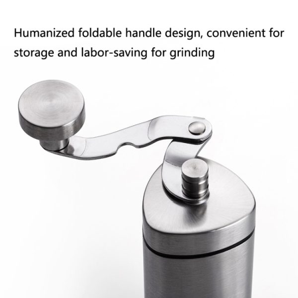 Household Stainless Steel Hand-Cranked Coffee Machine Grinder – Image 8