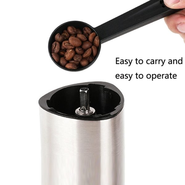 Household Stainless Steel Hand-Cranked Coffee Machine Grinder – Image 9