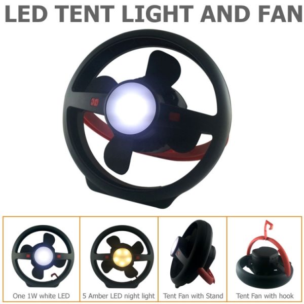 Outdoor Tent USB Hook Light LED Camping Fan Light - Image 5
