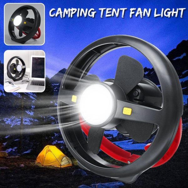 Outdoor Tent USB Hook Light LED Camping Fan Light - Image 6